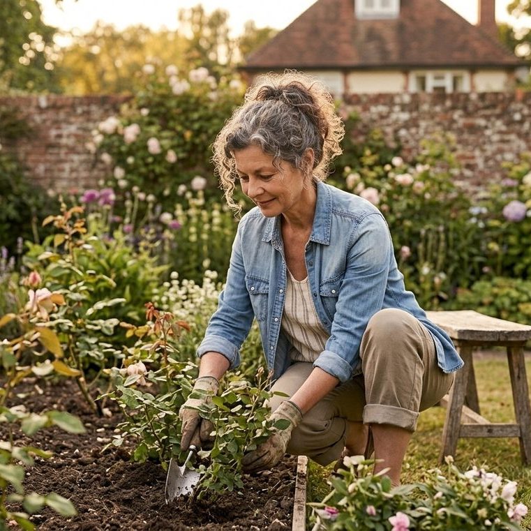 In the garden